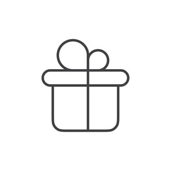 Gift box icon Vector logo set flat
