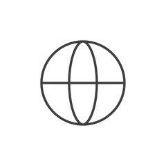 Globe icon Vector logo set flat