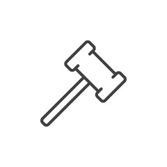 Hammar icon Vector logo set flat