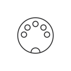 Hdmi connecter icon Vector logo set flat