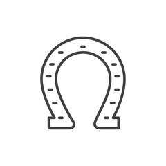 Horse shoe icon Vector logo set flat