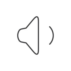 Low volume icon Vector logo set flat