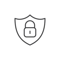 Protection security icon Vector logo set flat