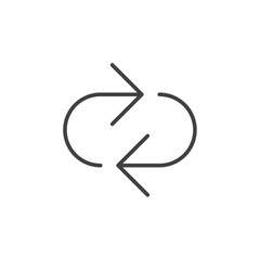 Replay icon Vector logo set flat