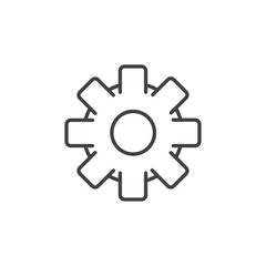 Settings icon Vector logo set flat