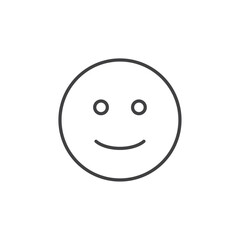 Smile icon Vector logo set flat