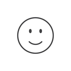 Smile icon Vector logo set flat