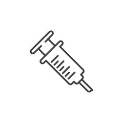 Syringe icon Vector logo set flat