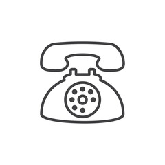 Telephone icon Vector logo set flat