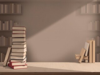 Book cover mockup with editable background featuring a blank book cover ready for customization, template, literature