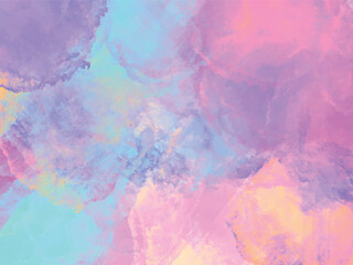 watercolor vector art background for cards, flyer, poster, banner and cover design. Hand drawn illustration for Valentines Day. Watercolour brush strokes. 