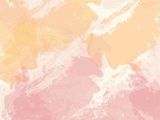 watercolor vector art background for cards, flyer, poster, banner and cover design. Hand drawn illustration for Valentines Day. Watercolour brush strokes. 