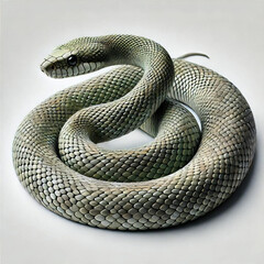 Obraz premium とぐろを巻く蛇[GenerativeAi]