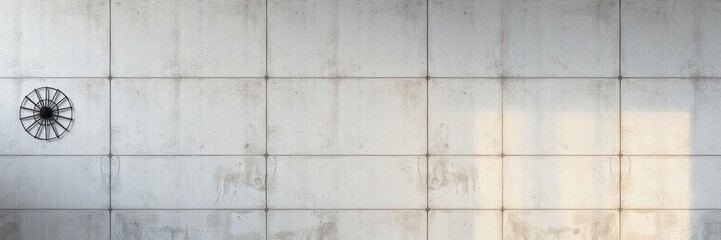 Naklejka premium Modern concrete wall background with rough texture and industrial style, decoration, backdrop