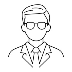 Businessman with glasses