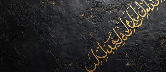Modern Arabic font, black and gold accents, minimalist luxury 