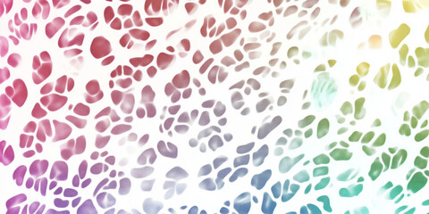 close up colorful Leopard Pattern, Cheetah Prints Pattern isolated on white background