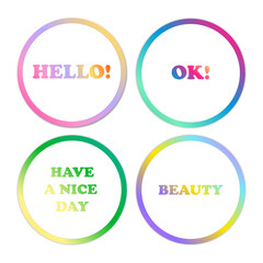 Rainbow Stickers