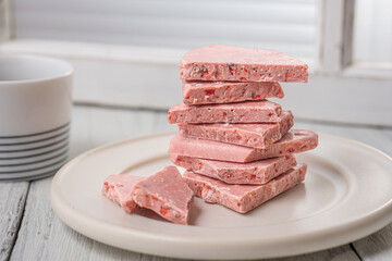 積み上げられたチョコ