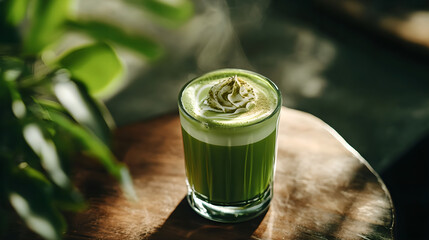 Matcha tea food photography