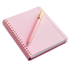 Pink Spiral Notebook and Pen  Stationery  Office Supplies  Planning  Writing