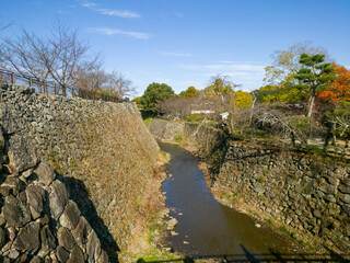 奈良県 郡山城跡の堀