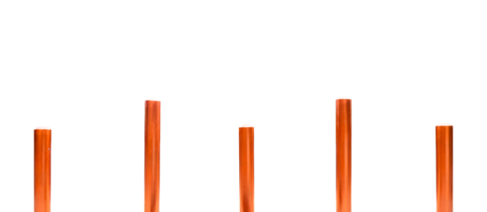 stick cone on white background isolated