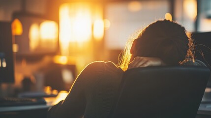 Person working at desk with poor posture, emphasizing the importance of ergonomic practices for maintaining health and productivity in the workplace.