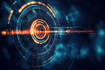 Obraz premium Abstract Futuristic Technology Design