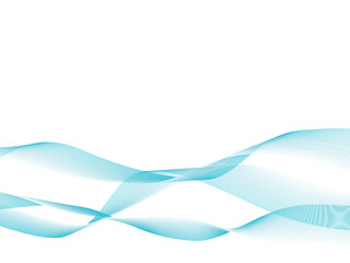 流れるような曲線の背景　水色