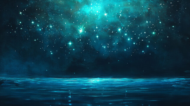 Big Dipper, Vela, Pyxis Constellations Underwater Painting