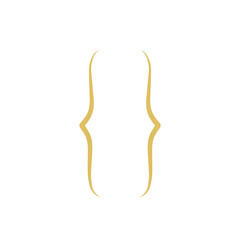 Simple Gold Text Bracket Hand Drawn 