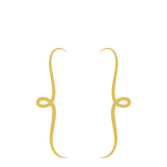 Simple Gold Text Bracket Hand Drawn 