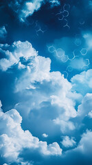 Mesospheric Clouds, Hexagonal Shapes, Luminous Silver, Royal Blue Hues, Curiosity