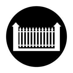 house fence icon illustration symbol design