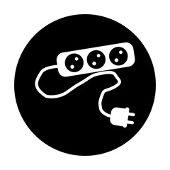 electrical terminal plug icon vector illustration symbol design