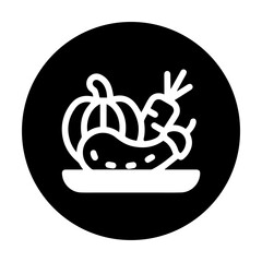 fruit and vegetable icon vector illustration symbol design