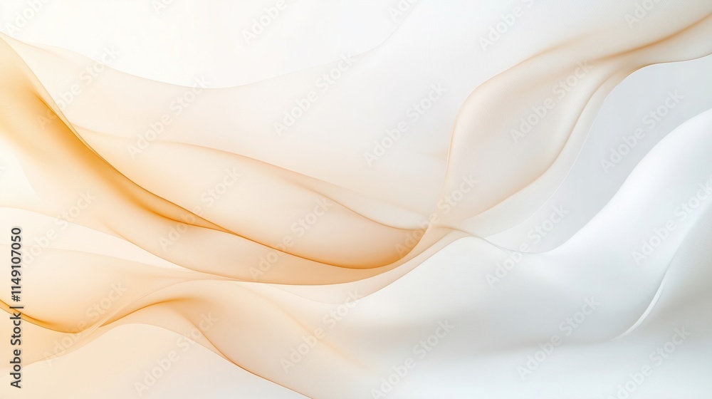 Poster abstract beige wave design with flowing lines. seamless dynamic movement. modern abstract art. elega