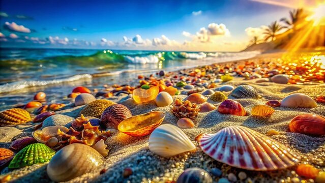 Illo Peru Beach Macro Photography: Sand, Shells, Waves Close-Up