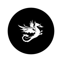 dragon icon vectors illustration symbol design