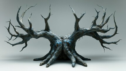 A detailed illustration of a brain affected by neuron system diseases, showing damaged neurons and impaired synaptic connections, representing conditions like Alzheimer's or Parkinson's disease.