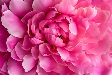 Obraz premium pink peony petals arranged in a circle isolated on white background