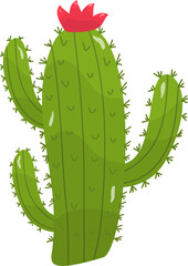 Naklejka premium Cute cactus