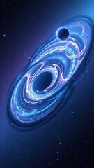 Fototapeta premium Cosmic scene featuring stars, planets, and a sense of movement in the background, planets, astronomy, asteroid belt, cosmos, planetary system