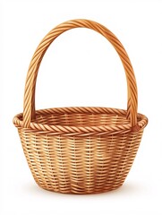 empty wicker basket