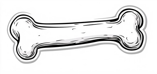 dog bone isolated on white