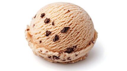 Delicious Creamy Chocolate Chip Ice Cream Scoop