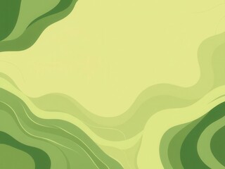 Abstract green organic lines with a flowy and natural design for wallpaper, background, or graphic design projects, organic, illustration