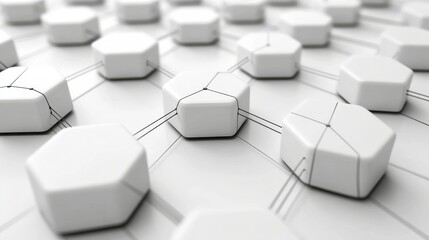 An abstract 3D background with a net of lines and geometric shapes, illustrating the intricate relationship between technology and scientific exploration in the digital age.