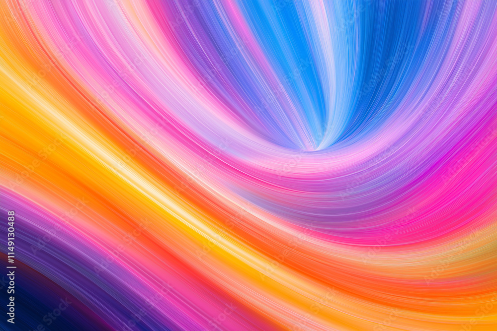 Poster beautiful, colorful lines of color colors blend seamlessly in motion creating an abstract background
